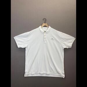 Orvis Mens White T-Shirt Button Up Collared Short Sleeve Size X-Large "